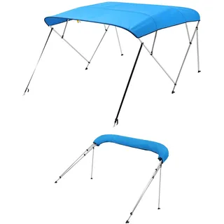 Vevor Sonnenschutz Bimini Top 185-198 cm Polyester Blau