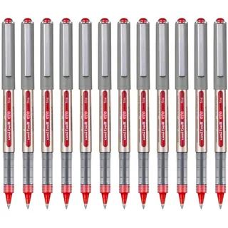 Uni-Ball Rollerball Eye Fine UB-157E Flüssigtinte, Rot, 0,7 mm, Box, 12 Stück