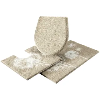 GRUND Badematte Pusteblume Beige 9 cm