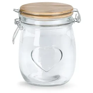 Zeller Vorratsglas "Heart" 750 ml