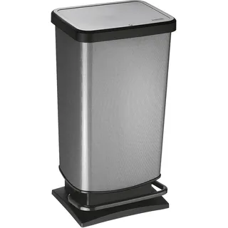 ROTHO Treteimer Paso 40l 35,3x29,5x67,6cm carbon - Schwarz