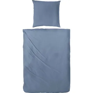 Primera Bettwäsche »Uni Baumwolle« 2 Stk. tlg. im modernen Uni-Look, blau