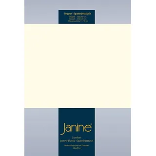 JANINE Topper-Spannbettlaken Jersey-Elasthan 90 x 200 - 100 x 220 cm beige