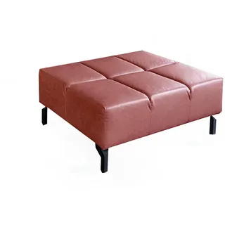 Kawola Polsterhocker Nelson Rot Leder , Rechteckig , 107x43x71 cm , Wohnzimmer, Sessel, Hocker & Hockerbänke, Sitzhocker