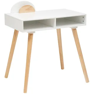 Atmosphera for kids Kinderschreibtisch Galip, Weiß, Naturfarben 75cm , Holzwerkstoff , 47x75x87 cm , Babymöbel & Kindermöbel, Kinderzimmer & Jugendzimmer, Kinderschreibtische