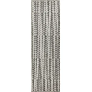 HANSE HOME BT Carpet Nature Läufer In- – Schlingen Küchenläufer rutschfest Flachgewebe Kurzflor Woll-Optik Fineloop Küchenteppich für Flur, Küche, Garten, Terrasse, Badezimmer – Grau, 80x350cm