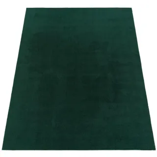 Paco Home Kurzflorteppich 240/340 cm Cadiz 630 , Grün , Kunststoff , Rechteckig , 240x340 cm , strapazierfähig, für Fußbodenheizung geeignet , Teppiche und Böden, Teppiche