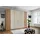 Drehtürenschrank Monaco 295,2 x 236 x 58 cm Beige/Braun