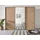 Schwebetürenschrank OTELI 278 x 214 x 68 cm Beige/Braun