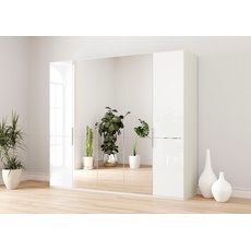 Bild »Imola W«, inkl. Einlegeböden und Kleiderstangen, mit Glas- und Spiegeltüren, weiß