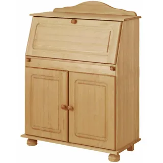 OTTO home "Mette, Schreibtisch im Landhausstil," aus Massivholz, Breite 82 cm, natur gebeizt, gewachst),
