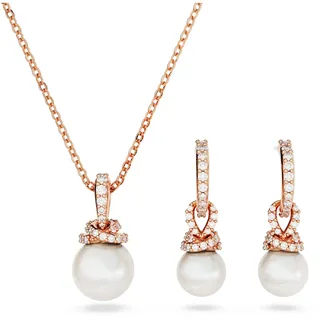 Swarovski Originally Set, Kristallperle, Weiß, Roségold-Legierungsschicht