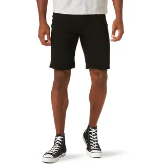 Wrangler Authentics Herren Klassische Lockerer Passform und Fünf Taschen Jeans-Shorts, Schwarz (Jet Black), 50
