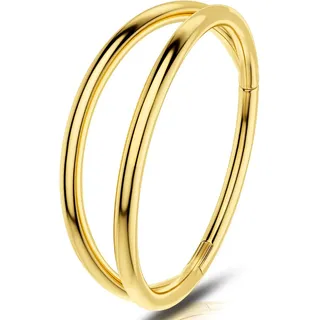OUFER 20G 0.8mm Nasenpiercing Chirurgenstahl Helix Hoop Nose Ring Nasenring Nasen Piercing Nase Nostril Stecker Gold Nasenstecker Schmuck Rook Tragus Conch Daith Earring Frauen Männer 8 mm