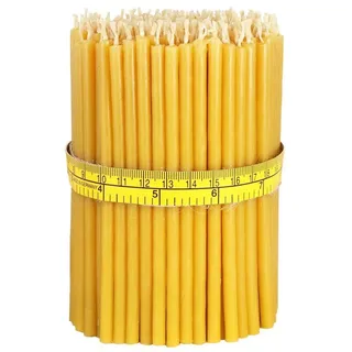 Nklaus Bienenwachskerze Höhe 14 cm gelb 300 St.