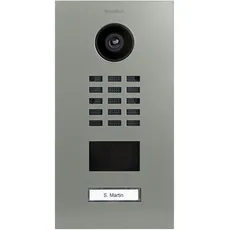 DoorBird D2101V IP Video Türstation, Betongrau (RAL 7023) | Video-Türsprechanlage mit 1 Ruftaste, RFID, HD-Video, Bewegungssensor
