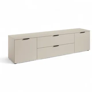 HBZ Linz TV-Lowboard 180x47x40 cm Beige Kunststoff