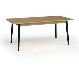 AX LIVING Küchentisch ausziehbar Brunelli 160+40 cm Anthrazit Eiche - Braun