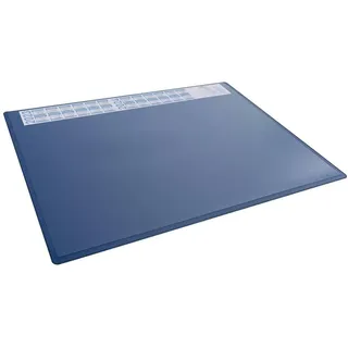 Durable Schreibunterlage Jahreskalender, 65x50 cm, PP, dunkelblau, 722307 | Schreibtischunterlage rutschfest mit transparenter Abdeckung, Kalender für 4 Jahre, Büro und Home Office, Made in Poland