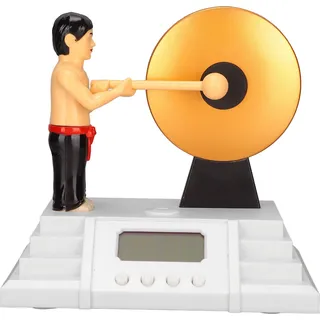 Wecker, digitaler Wecker mit Gong-Stick, unterstützt Bildschirm-Hintergrundbeleuchtung für Tiefschläfer