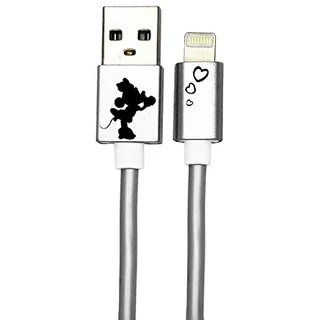 ERT GROUP Disney USB Cable Minnie Hearts Compatible with iPhone