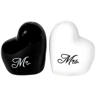 Intirilife Pfefferstreuer Herzform Mr & Mrs Aufschrift & | Gr.: onesize