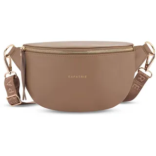 Expatrié Bauchtasche Damen Braun - Alice Small - Gürteltasche für Festival, Reisen & Alltag aus Veganem Leder - Brusttasche Stylisch - Wasserabweisend
