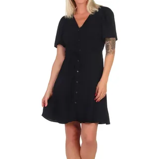 VERO MODA Damen Viskose Mini-Kleid Kurzarmkleid VMAlba 10292845 Black S