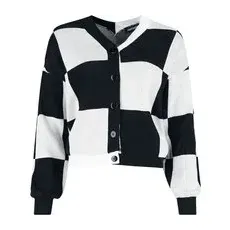 Jawbreaker  Big Checker Cardigan  Cardigan  schwarz/weiß