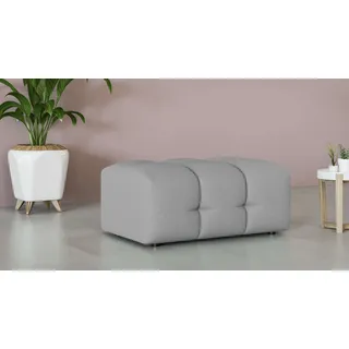 OTTO home Polsterhocker Manilla 100 x 45 x 68 cm Grau