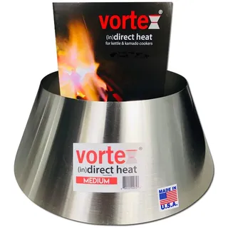 VORTEX (IN) DIRECT HEAT für Holzkohlegrills, mittlere Größe - passend für Weber Kettle 22 26.75 WSM Smokey Mountain XL Kamado XL Big Green Egg