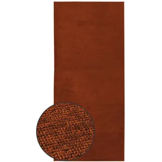 KARAT Premium Teppichläufer gewebt - 80 x 150 cm, Terra - Flauschiger Baumwoll Teppich - Läufer für Küche, Flur & Wohnraum - Flurläufer Küchenläufer Flurteppich (Azade)