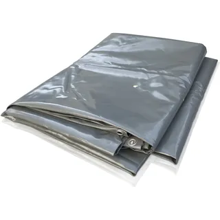 Gre Poolabdeckplane Grau 512x712 cm