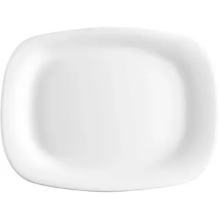 Rocco Bormioli Teller Parma Weiß rechteckig 18 x 21 cm Glas Opal