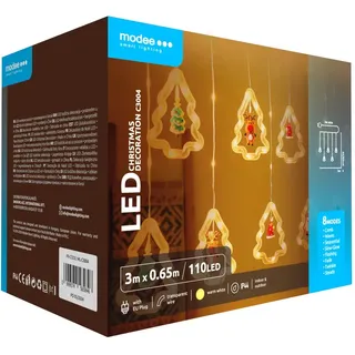 Modee LED-Weihnachtslichterkette „Christmas Tree Lights“ – 300 cm, warmweiß, 110 LEDs, sorgt für stimmungsvolles, farbwechselndes Ambiente im Innen- und Außenbereich