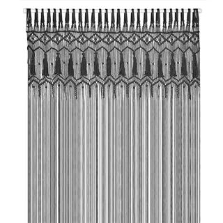 Cozyor Makramee Boho Vorhang Türvorhang Fenstervorhang 132x200cm als Raumteiler, Wandbehang & Deko für Traubogen, Hochzeit, Wohnzimmer, Balkon handgemacht