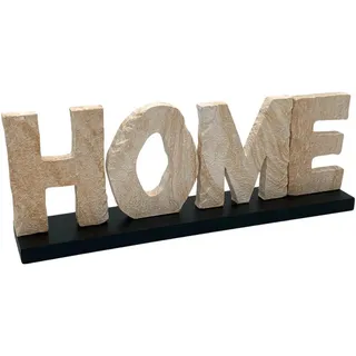 Dekoschriftzug , Naturfarben , Holzwerkstoff , Schriftzug , 34x12.5x6 cm , Dekoration, Dekofiguren & Skulpturen, Dekobuchstaben