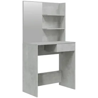 vidaXL Schminktisch mit Spiegel Betongrau 74,5x40x141 cm - Grau