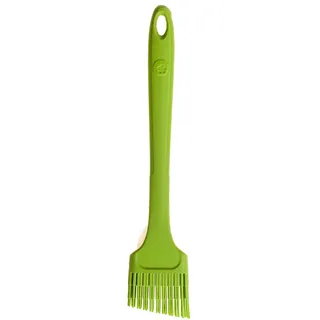 Kochblume Design Pinsel L | Premium-Silikon & BPA frei| Hitzebeständig | Spülmaschinenfest | 24cm | Farbe: limette