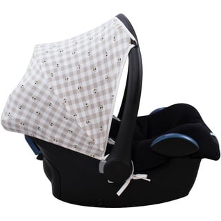 JYOKO KIDS Sonnenverdeck kompatibel mit Maxi-Cosi Cabriofix Gruppe 0 (Picnic Vichy)