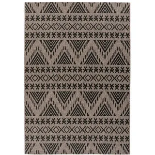 Kayoom Läufer , Braun, Grau , Textil , Retro , rechteckig , 80x150 cm , pflegeleicht , Teppiche und Böden, Teppiche, Teppichläufer, Läufer