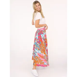 Zwillingsherz Maxirock Damen Animalprint Bunt L/XL