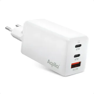 aqiila USB-Lader Chargebird W3 65 W, 3-fach, 2x USB-C® 1x USB-A,
