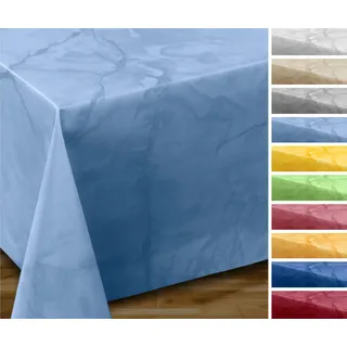 BEAUTEX Wachstuchtischdecke Marmor oval 140x230 abwaschbar, wetterfest | wasserundurchlässig, pflegeleicht, strapazierfähig, zuschneidbar, edle Optik, ideal für Esszimmer, Garten und Balkon