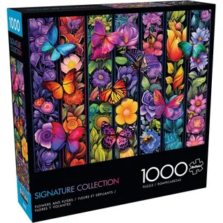 Buffalo Games - Blumen und Flieger - 1000 Teile Puzzle für Erwachsene herausforderndes Puzzle perfekt für Spieleabende - Fertige Größe 26,75 x 19,75