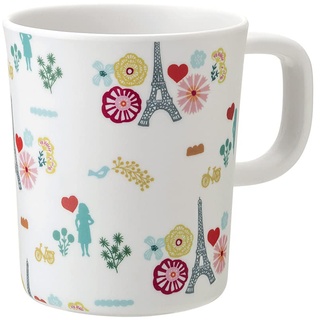 Tasse – Le Paris d'Émilie – Motiv Blumen Eiffelturm – 230 ml – Melamin