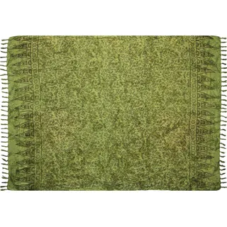 Wogeka Sarong – Blickdichtes luftiges Strandtuch in Grün für Damen & Herren als Pareo Wickelrock Cover Up Strandkleid Wrap für den Strand 06