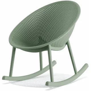 barths Qosy Outdoor Schaukelstuhl 66 x 83 x 80 cm grün/khaki 2 St.
