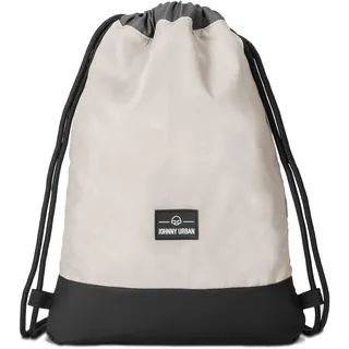 Johnny Urban Turnbeutel Damen & Herren Sand Grau - Blake - Sportbeutel für Alltag, Festival, Sport - Rucksack Beutel mit Kordelzug - Wasserabweisend