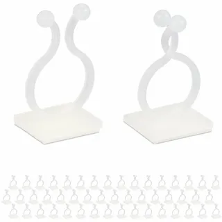 Relaxdays 240xPFLANZENCLIPS , Weiß , Kunststoff , 2.2x1.8x4 cm , Dekoration, Gartendeko